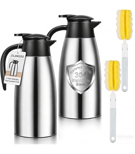 Amazon.com: Essenya 2 PCS 68 OZ Thermal Coffee Carafe, Insulated